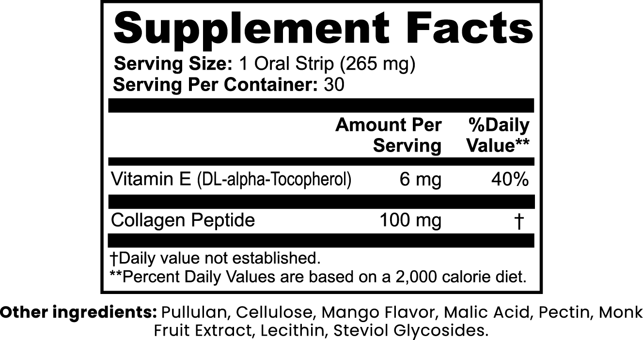 Serena Glow Supplement Facts